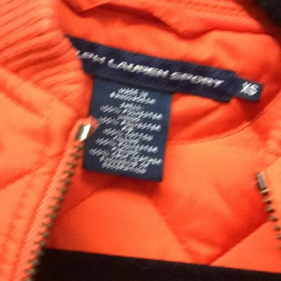 Ralph Lauren sport quilted jacket hunters orange travel cowgirl REMF holiday - Picture 2 of 7